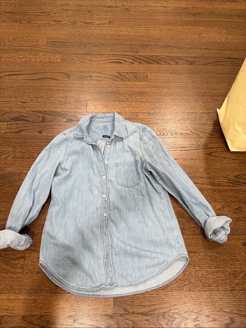 Gap Light Blue Denim Button-Down Shirt